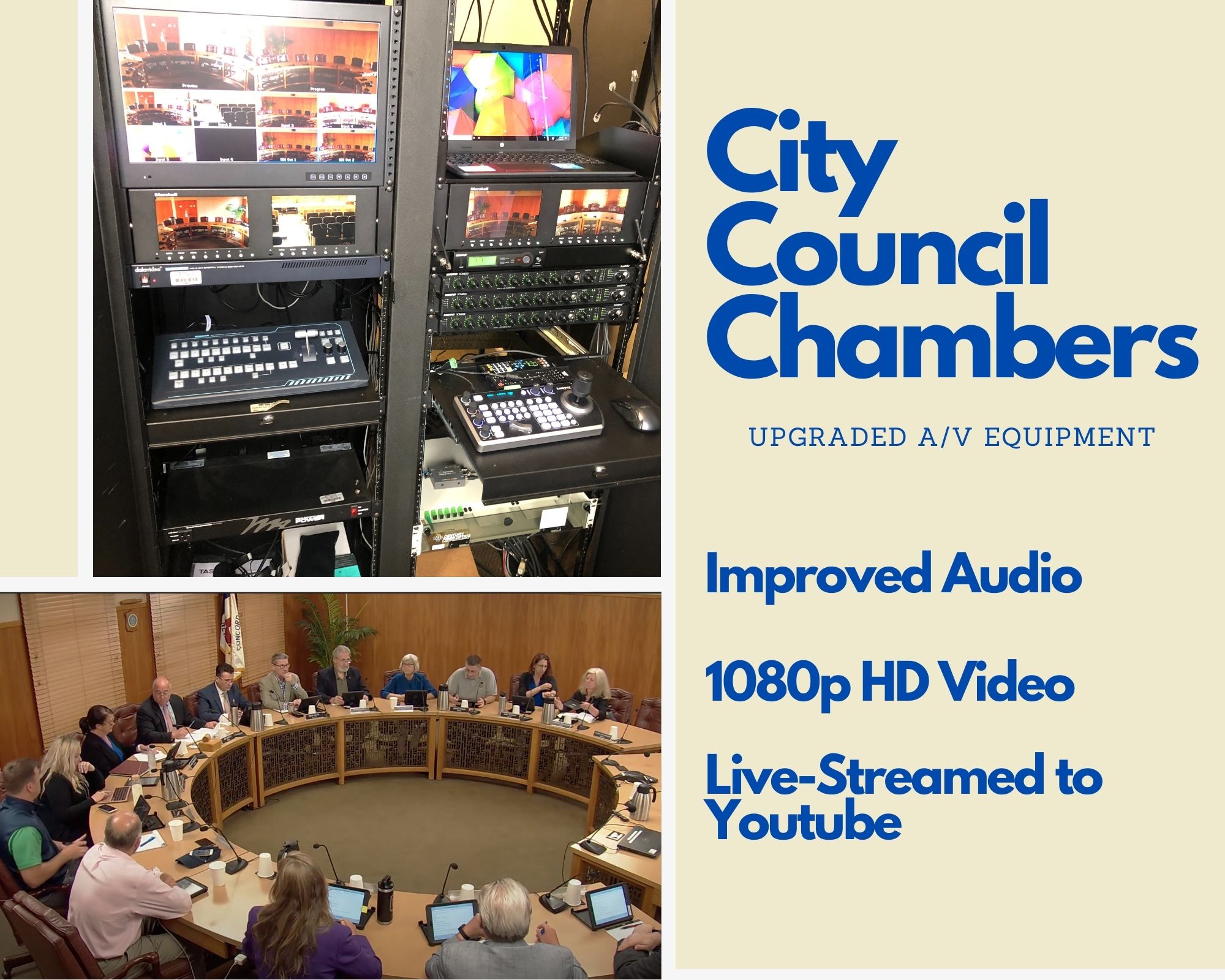 ConcordTV Updates Video Equipment at City Council Chambers